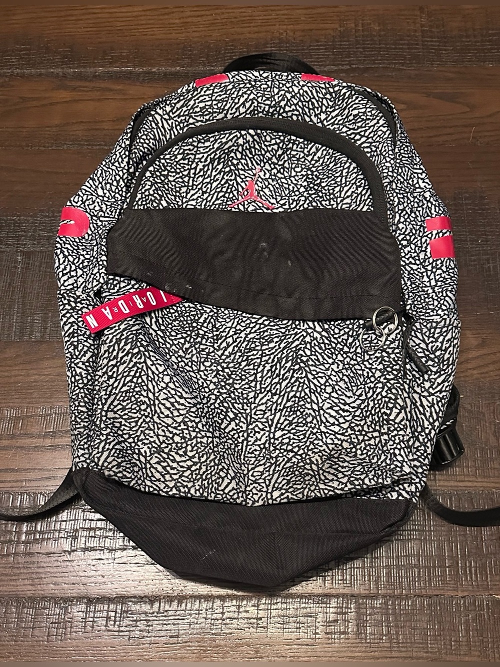 Nike Air Jordan Gray Elephant Print Backpack Air Patrol